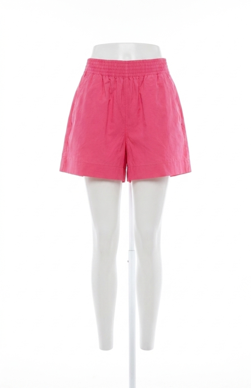 NEW FRENCH CONNECTION poplin shirting shorts in raspberry sorbet